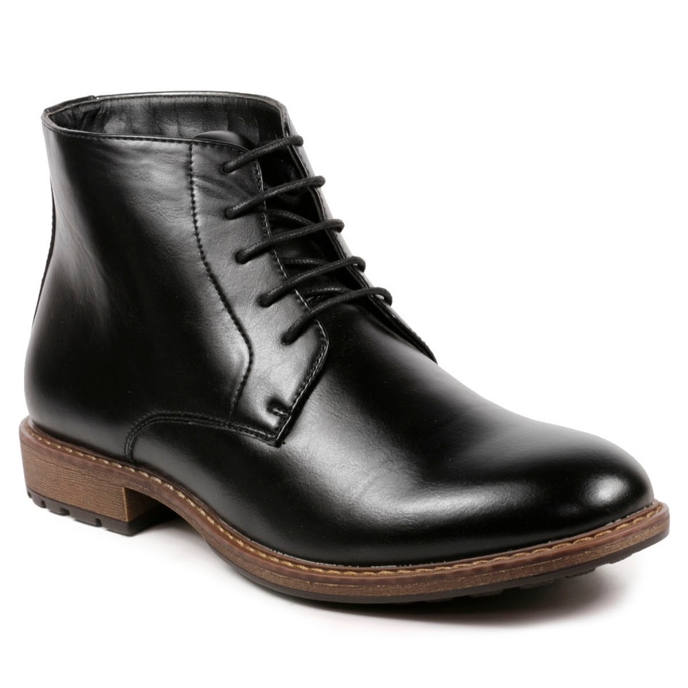 Metrocharm MC132 Black Men's Lace Up Ankle Boot